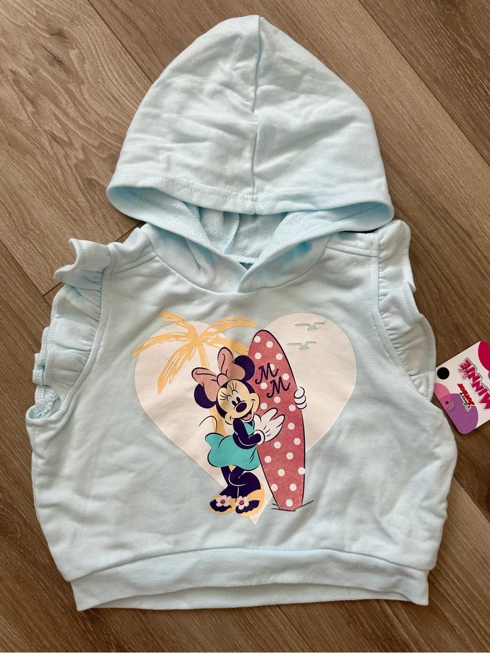 Disney Light Blue Minnie Mouse Hooded Shorts Set {Size 4T | NWT}